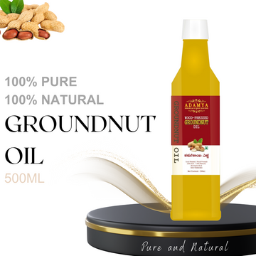 Wood Pressed Groundnut Oil _ 100% Natural, 100% Pure and chemical free